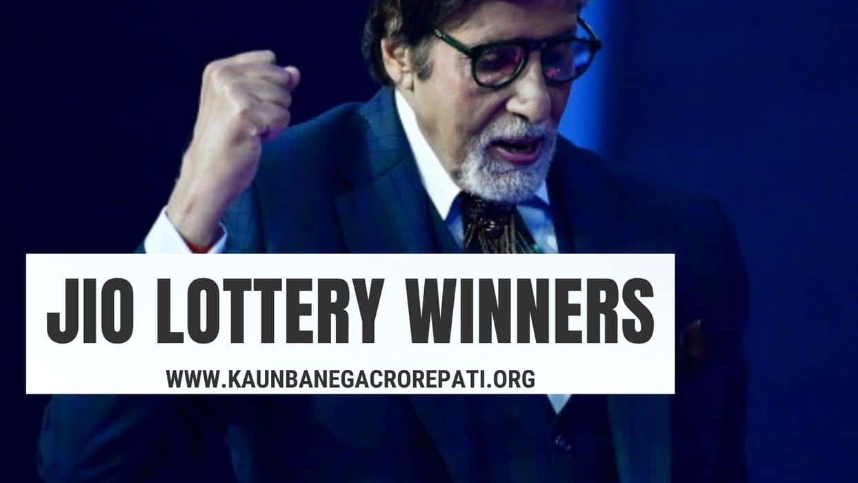 Jio 25 Lakh Lottery Lucky Draw Winners List