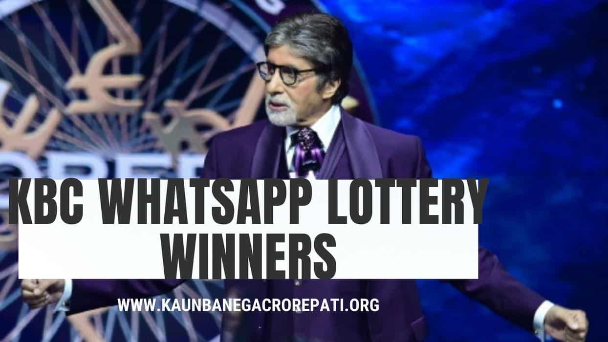 kbc lottery winner 2022 list whatsapp number