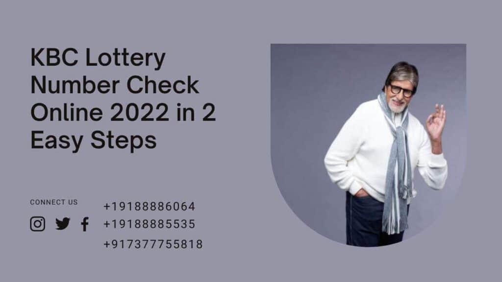 KBC Lottery Number Check in 2 Easy Steps