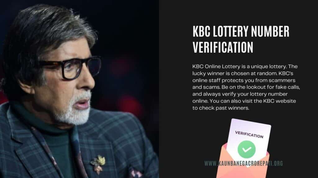 KBC Lottery Number Verification