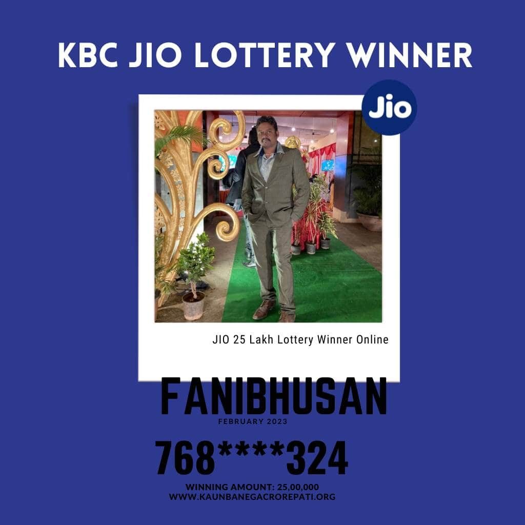 JIO KBC Lottery Winner Fanibhusan Win 25 Lakh Rupees